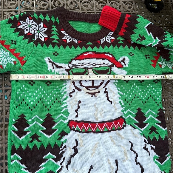 Christmas Sweater Colorful Knit Acrylic Sweater small - Picture 3 of 6